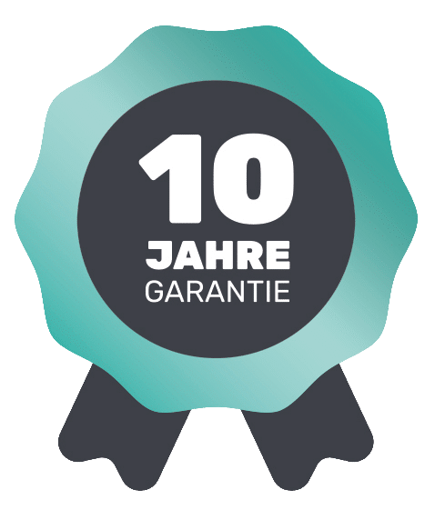 Siegel: 10 Jahre Garantie